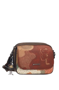 Geantă crossbody damă Odyssey cu clapă, Anekke 43833-349, multicolor