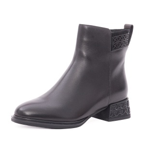 Ghete dama din piele naturala, Feeling 27-067-01, negru