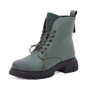 Ghete dama din piele naturala, PASS Collection 1WB90003D 06-N, verde
