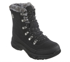 Ghete dama, Waterproof TREGO-COLD BLUES 167283 BLK, negru