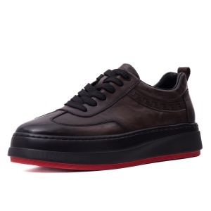 Pantofi barbati din piele naturala, Otter, E6E670016B 02-N, maro