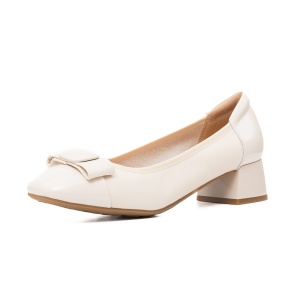 Pantofi dama eleganti, piele naturala, M4M460009B 52-N, crem