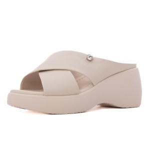 Papuci dama din piele naturala, PASS Collection 9NMA80004B 52-N, crem