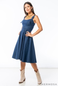Rochie Denim Ilinca Bleumarin