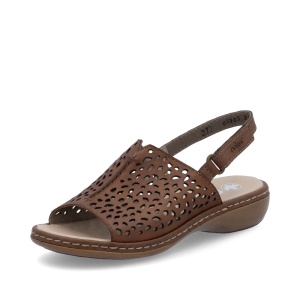 Sandale damă piele Rieker 65985-25 maro