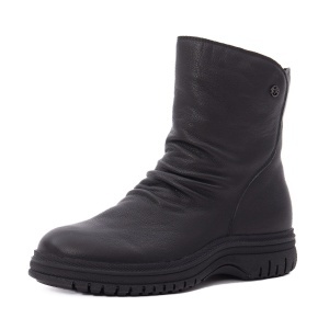 Botine dama din piele naturala, Karisma 1FC90009A 01-N, negru