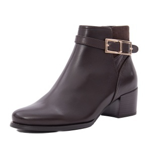 Botine dama din piele naturala, Regarde le Ciel JOLENE 39 7321 CASTAGNO CHOCOLATE, maro ciocolatiu