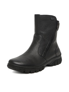 Botine dama din piele naturala, Rieker Z7263-00, negru