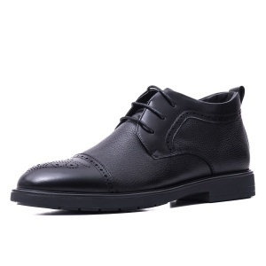 Ghete barbati din piele naturala, Otter, 7FSN70005A 01-N, negru