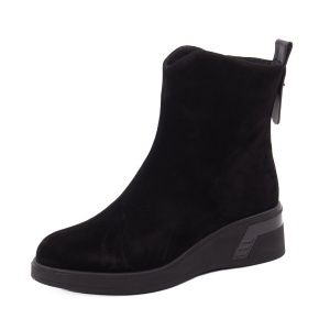 Ghete dama din piele naturala intoarsa, Feeling 27-020-01, negru