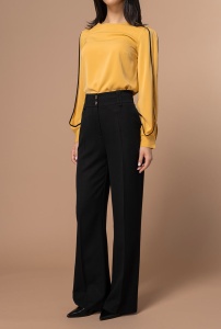 Pantaloni creati pentru a adauga rafinament tinutelor office si smart-casual SORAYA, Hermosa, negru