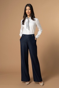 Pantaloni din denim LIDYA, Hermosa, bleumarin