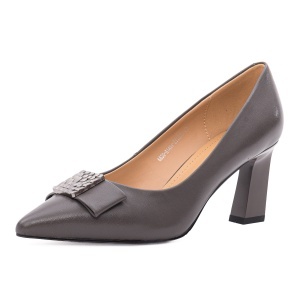 Pantofi dama eleganti din piele naturala, Epica, 36A30-A1454-ZY287A, gri inchis