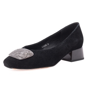 Pantofi dama eleganti din piele naturala intoarsa, Epica, 1DL90002A 01-I, negru