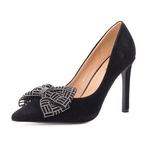 Pantofi dama eleganti din piele naturala intoarsa, Epica, 36A122-A1517-015A2, negru