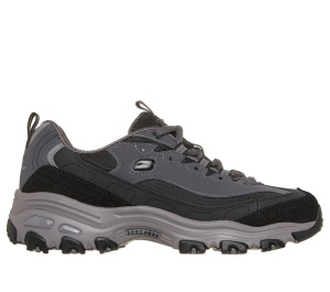 Pantofi sport damă Skechers D'Lites - Modern Classic 150872 BKCC, negru / gri antracit