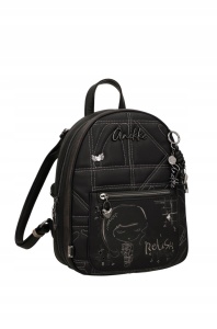 Rucsac damă ORCHESTRA IRON din piele ecologica, Anekke 43755-252 Negru