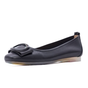 Balerini dama din piele naturala, PASS Collection M4M480011A 01-N, negru