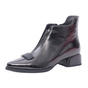 Botine dama din piele naturala, Epica 1JI90056 01-N, negru