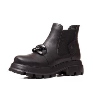 Botine dama piele, 028, negru