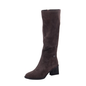 Cizme dama din piele naturala intoarsa, Feeling D302-3237, maro coffee