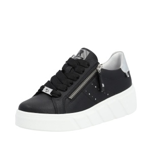 Pantofi casual Rieker Revolution din piele neagra W0505-00