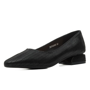Pantofi dama din piele intoarsa, Karisma, J8J870009B 01-I, negru