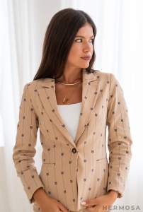 Sacou Claudia din gabardin Bej