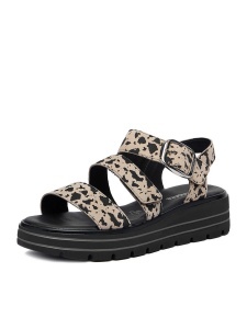 Sandale Damă Remonte D3N50-60 Bej Animal Print Piele Naturală