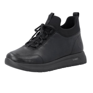 Botine dama din piele naturala, Remonte D2V06-00, negru