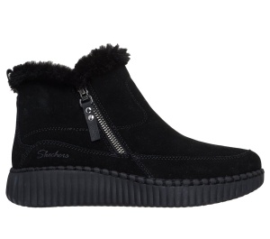 Ghete damă Skechers Wilshire Blvd - Fresh Zip 168108 BBK, negru