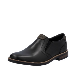 Pantofi barbati casual, piele naturala, 13557-00, negru