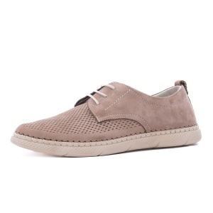 Pantofi barbati din piele naturala nabuc, Otter OT1823 03-2, bej