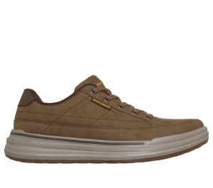 Pantofi casual bărbați Skechers Sterling - Cedrick 211394 LTBR, maro deschis