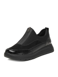 Pantofi dama casual din material textil, Remonte, D2V01-04, negru