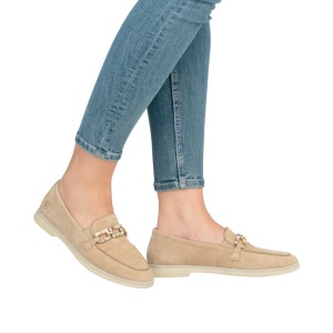 Pantofi dama casual, Remonte D2F00-62 din piele naturala, bej