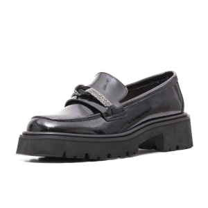 Pantofi dama eleganti, piele lacuita, W1W140008A 01-O, negru