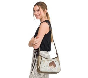 Poșetă Casual Anekke Aurie 42803-002 - Design Artistic - 30 cm