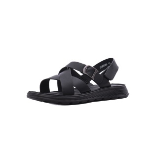 Sandale barbati din piele naturala, Otter 28Z580018A 01-N, negru