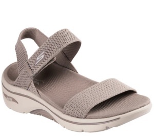 Sandale dama din material textil, Skechers GO WALK ARCH FIT 2.0 140874 TPE TAUPE, taupe