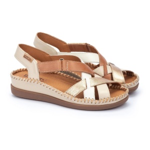 Sandale dama din piele naturala de bovine, Pikolinos CADAQUES W8K-0741C2, bej