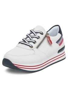 Adidași Damă Remonte Albi D1312-82 - Confort Remonte Soft