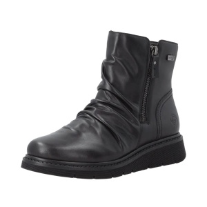 Botine dama din piele naturala, Remonte D3981-00, negru