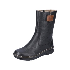 Cizme dama, piele naturala, 73350-00, negru