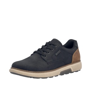 Pantofi barbati casual din material sintetic, Rieker B3317-00, negru