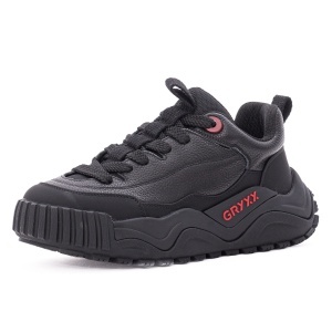Pantofi barbati casual din piele naturala, Gryxx 1JS90003A 01-N, negru