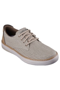 Pantofi barbati caual din material textil, Skechers HYLAND - RATNER 205135 KHK KHAK, kaki