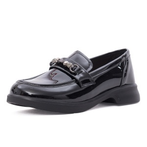 Pantofi dama eleganti din piele naturala lacuita, PASS Collection 1MA90005A 01-L, negru