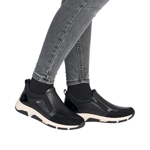 Pantofi sport dama din piele naturala, Remonte D1S07-00, negru