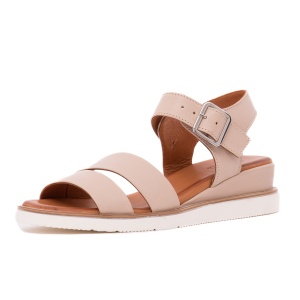 Sandale dama din piele naturala, Dogati, 052 83-811-NAKET, crem